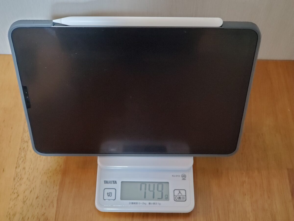 iPad Pro 11inch (2018)_COMBO TOUCH_重さ