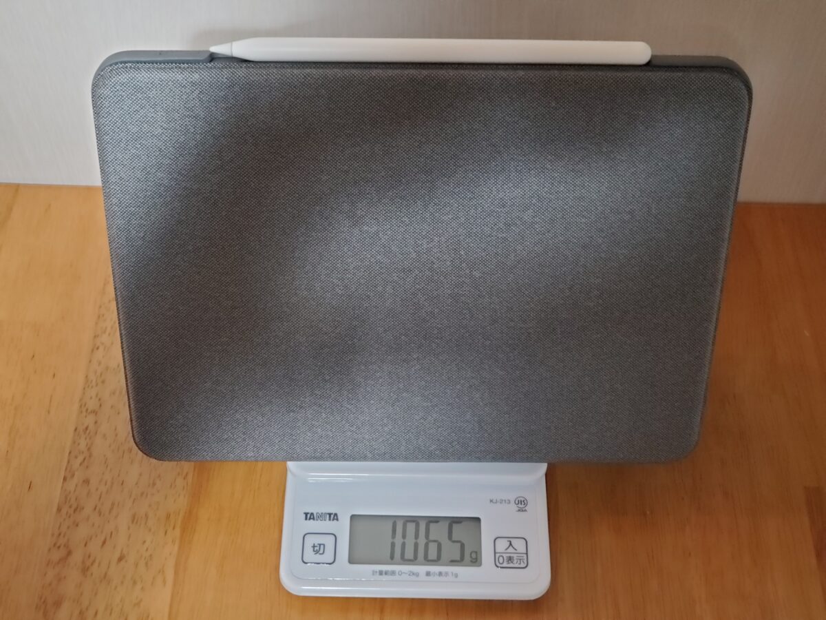 iPad Pro 11inch (2018)_COMBO TOUCH_重さ